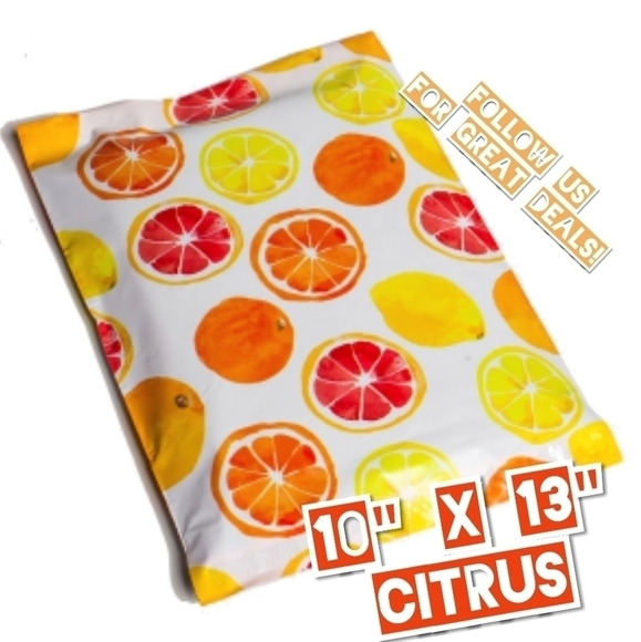 Other - 50 Citrus Poly Mailers 10x13